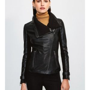 Women’s Leather Biker Jacket
