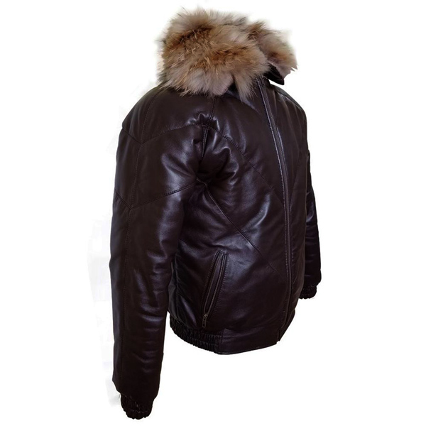 Brown-V-Bomber-style-Puffer-Winter-Leather-Jacket-with-fur-collar-2.jpg