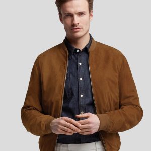 DILLON TAN SUEDE LEATHER JACKET
