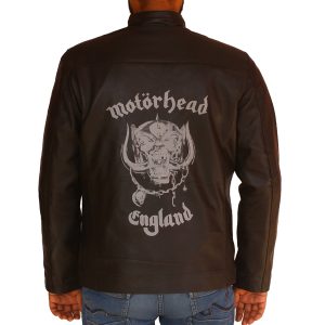 Men Halloween Motor Head England Leather Jacket