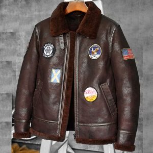Mens B-3 Sheepskin Bomber Jacket