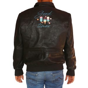 Mens Good Times Leather Jacket