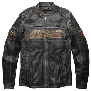 Mens Harley Davidson Classic Motorcycle Leather Jacket