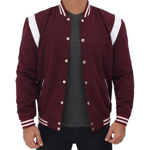Men’s Maroon Varsity Jacket