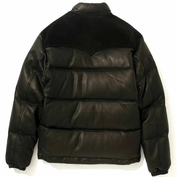 Winter-Warm-Real-Sheepskin-Puffer-Down-Bomber-Black-Leather-Jacket_Back.jpg