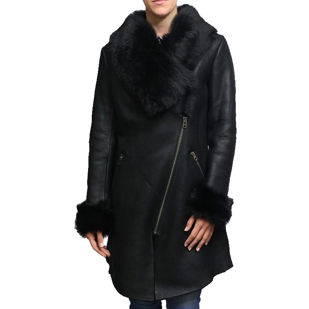 Womens-Shearling-Sheepskin-Suede-Coat-Merino-Toscana-Collar-Black-side.jpg