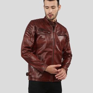 FRED BROWN LEATHER RACER JACKET