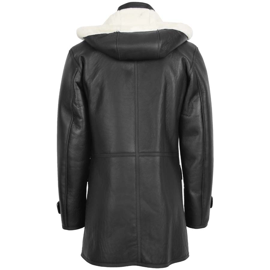 mens-black-white-shearling-sheepskin-duffle-hooded-coat-back.jpg