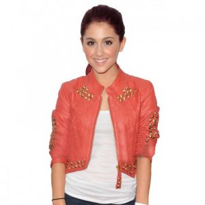Women Short Studs Ariana Grande Jacket