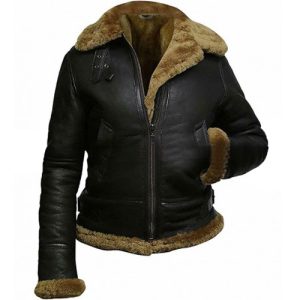 Womens Aviator B3 Black Hoodie Jacket