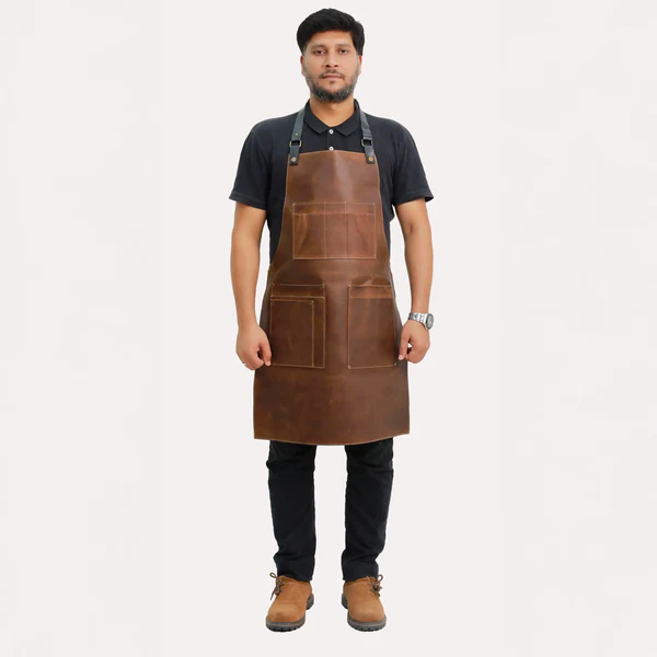 BrownBaristaApronForMen