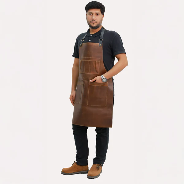 BrownBaristaLeatherApron