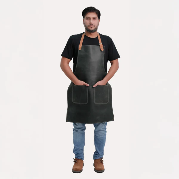 CookingLeatherApronBlack