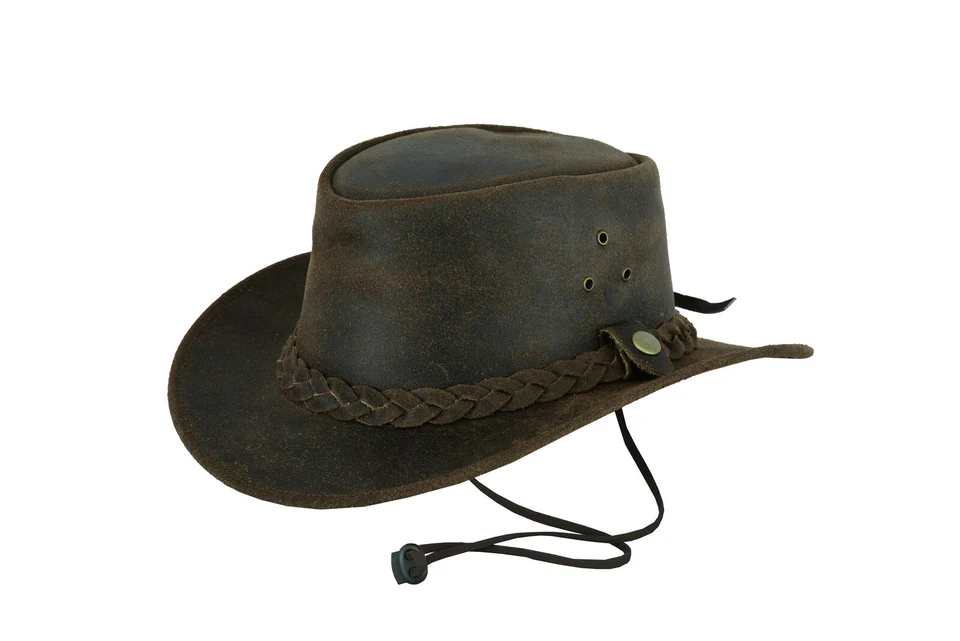 Crazy-Horse-Leather-Brown-Cowboy-Hat-Sdie