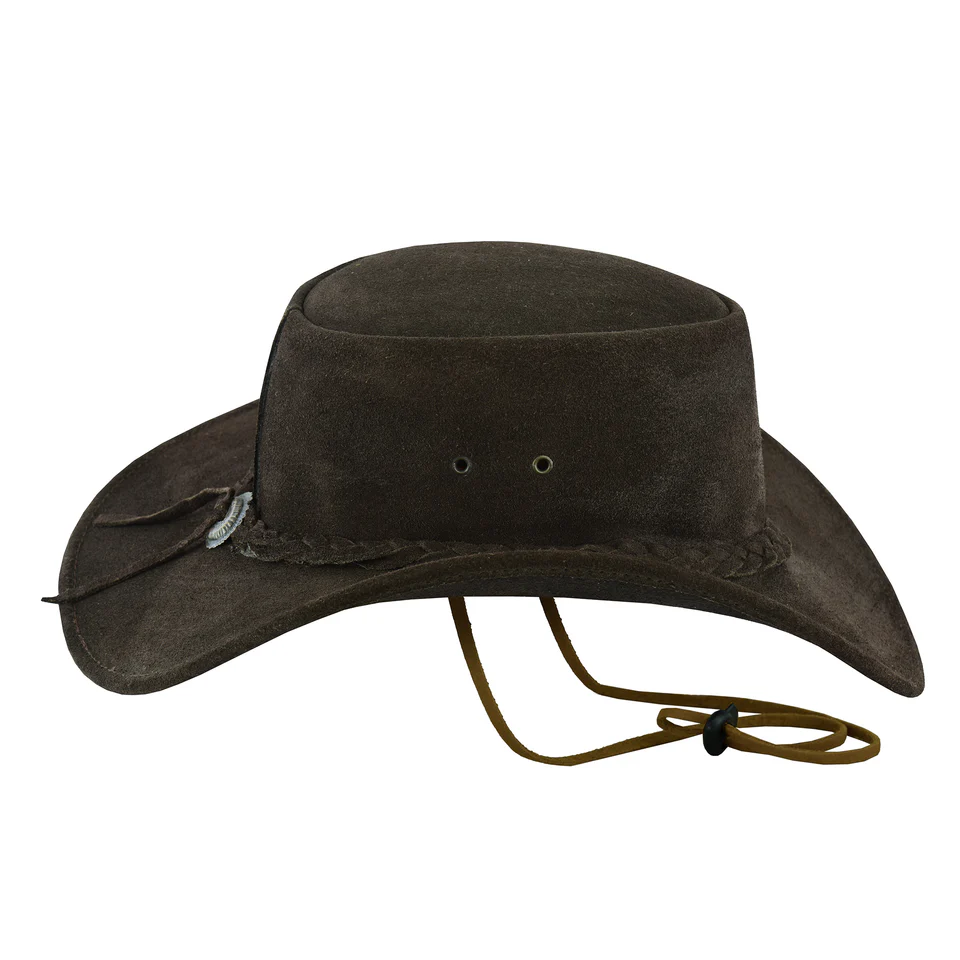 Dark-Brown-Aussie-Style-Western-Outback-Bush-Leather-Hat-Laces