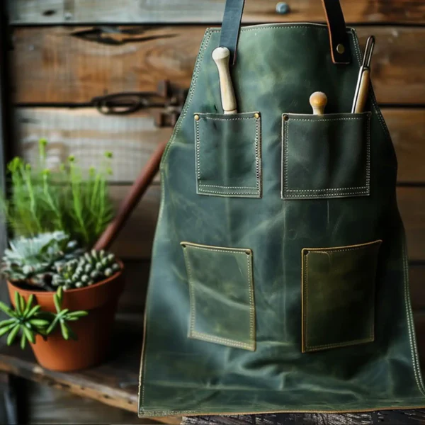 LeatherGardenGuruApron