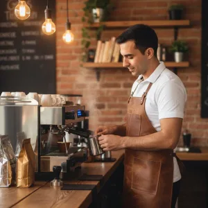Oxvolt Java Jute Barista Apron