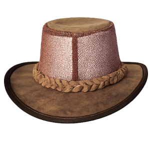 Cooler Mesh Leather Hat Tan Brown UV Protection Wide Brim
