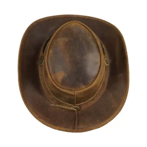 Brown Vintage Wide Brim Hat