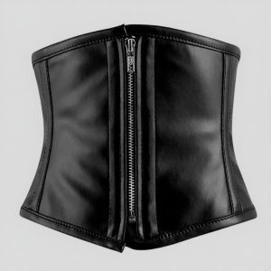 Oxvolt Faux Leather Waist Cincher Shapewear