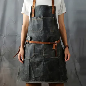 Oxvolt GrillMaster's Leather BBQ Apron
