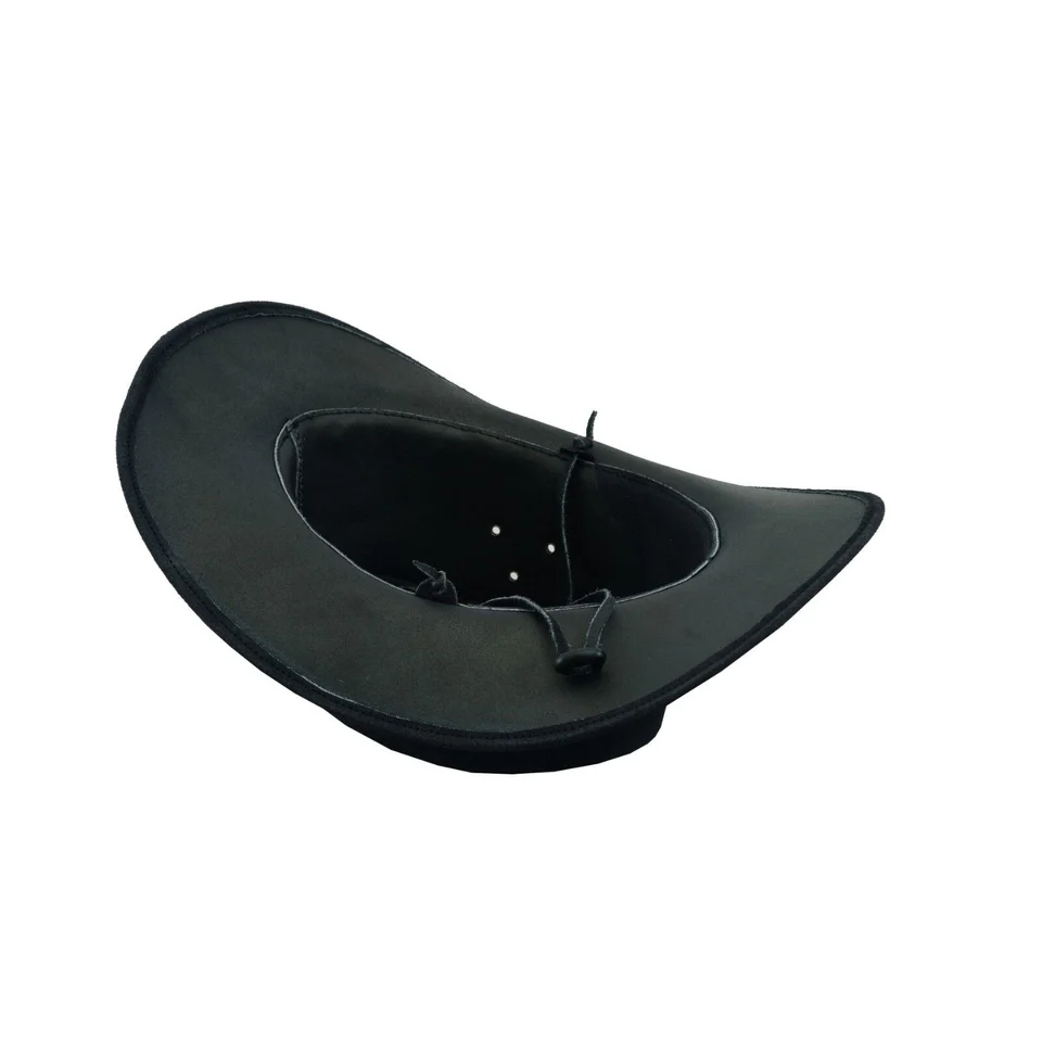 western-style-black-suede-leather-cowboy-hat-inside