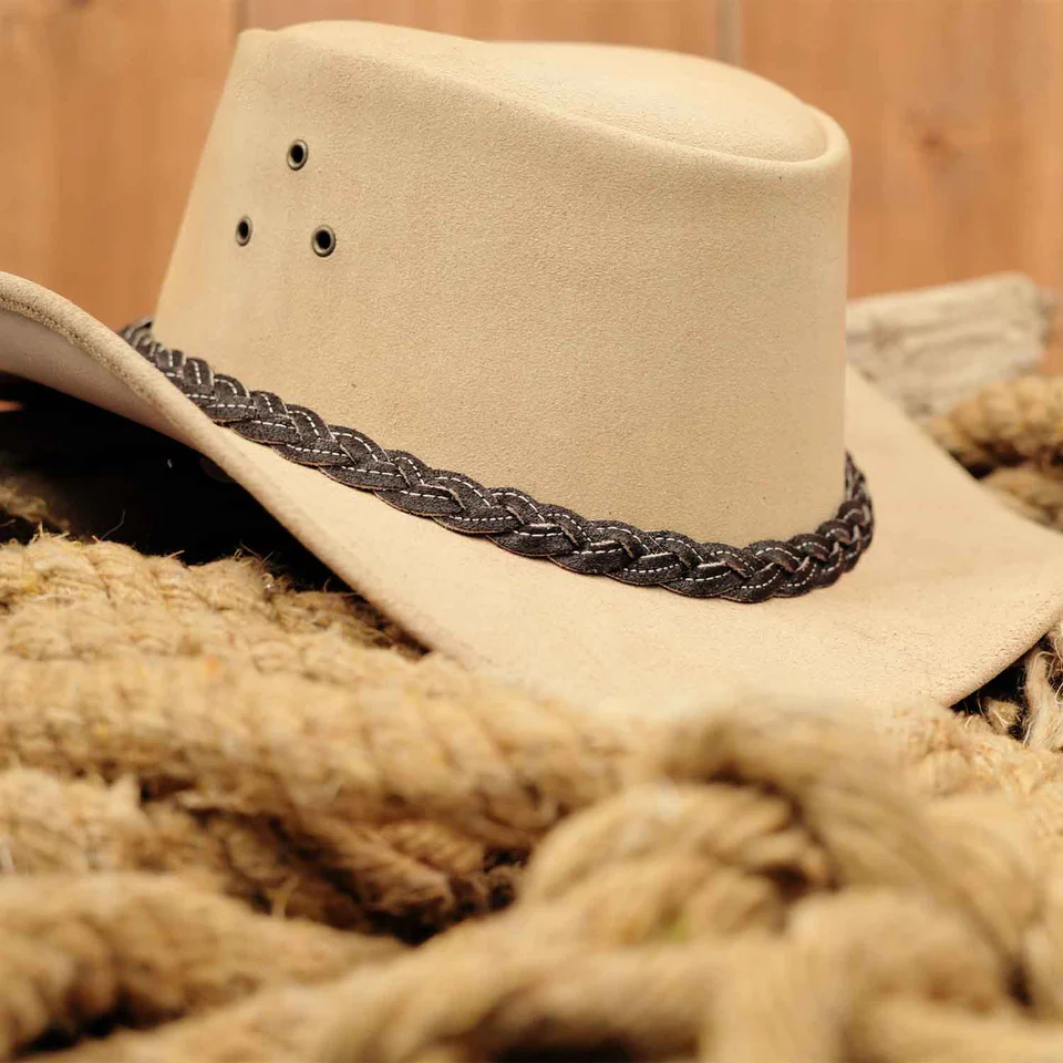 western-styleleather-bush-hat